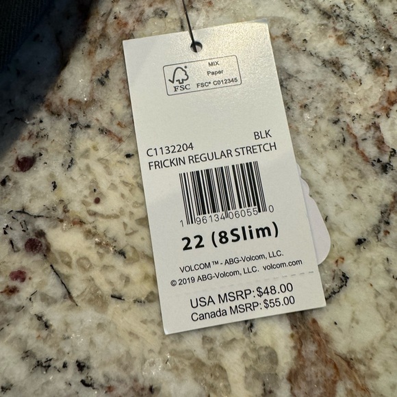 NWT Volcom boys pants size 22 - Picture 3 of 3